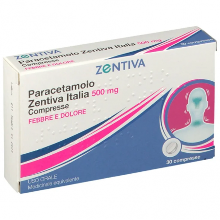 PARACETAMOLO ZENTIVA ITALIA 500MG ZENTIVA 30 COMPRESSE Zentiva Italia - 1