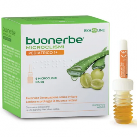 Bios Line Buonerbe Microclismi Pediatrico 1+ 6 Pezzi X 5 G Bios Line - 1