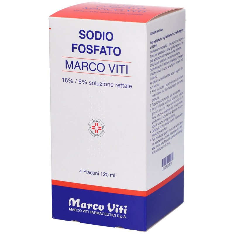 Marco Viti Farmaceutici Sodio Fosfato Marco Viti 16% / 6% Soluzione Rettale Marco Viti - 1