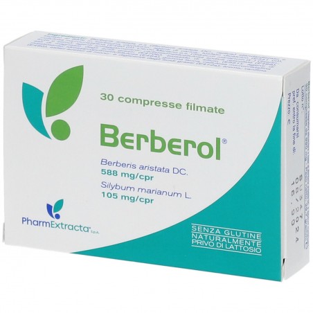 Berberol Integratore Alimentare Berberina Silimarina 30 Compresse Pharmextracta - 2