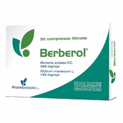 Berberol Integratore Alimentare Berberina Silimarina 30 Compresse Pharmextracta - 8