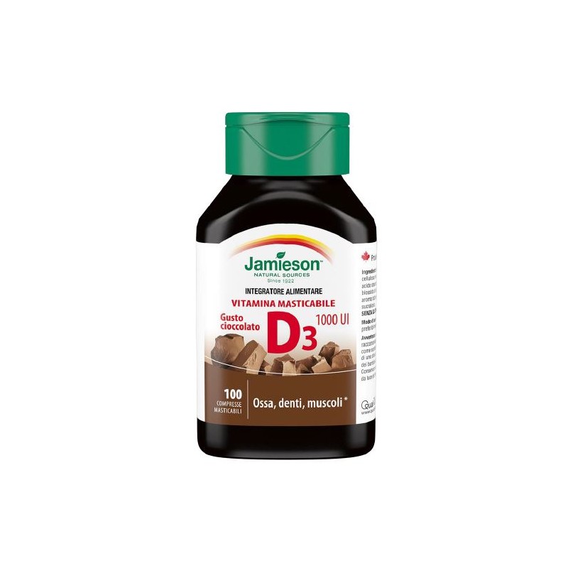 Biovita Jamieson Vitamina D 1000 Masticabile 100 Compresse - Integratori multivitaminici - 972165676 - Biovita - € 16,53