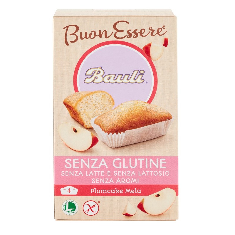 Bauli Plumcake Senza Alla Mela 4 Pezzi X 33 G - Alimenti senza glutine - 977217037 - Bauli - € 2,75