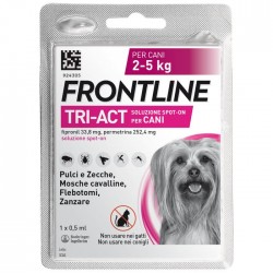 Frontline Tri-Act Soluzione Spot-On Cani 2-5Kg 1x0,5ml - Prodotti per cani - 104672011 - Frontline - € 10,42