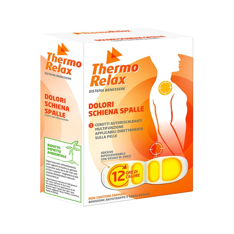 Alsipharma Thermorelax Cerotto Autoriscaldante Dolore Schiena/spalle 3 Pezzi - Rimedi vari - 973273410 - Alsipharma - € 7,87