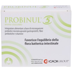 Probinul 5 Aroma Cioccolato Equilibrio Flora Intestinale 12 Buste Ca. Di. Group - 6