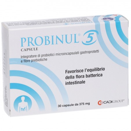 Probinul 5 Capsule Integratore Probiotici Microincapsulati 30 Capsule Ca. Di. Group - 8