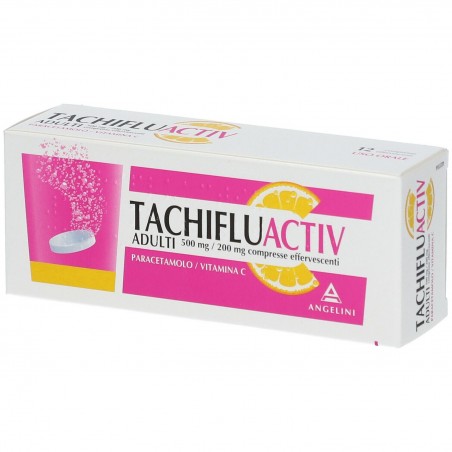 TachipirinaFlu Adulti 500 Mg/200 Mg 12 Compresse Effervescenti Tachipirina - 2