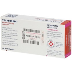 Tachipirina 500 Mg Bambini Tra 21 e 40 Kg 10 Supposte - Farmaci per bambini - 012745055 - Tachipirina - € 5,78