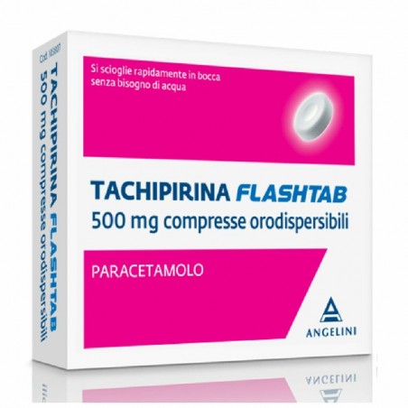 Tachipirina Flashtab 500 Mg 16 Compresse Orodispersibili - Farmaci per dolori muscolari e articolari - 034329058 - Tachipirin...