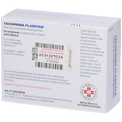 Tachipirina Flashtab 500 Mg 16 Compresse Orodispersibili - Farmaci per dolori muscolari e articolari - 034329058 - Tachipirin...