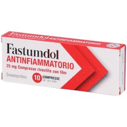 Menarini Internat. O. L. S. A Fastumdol Antinfiammatorio 25 Mg Compresse Rivestite Con Film - Farmaci per mal di denti - 0340...