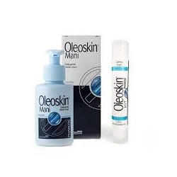 Biodue Oleoskin Kit Igienizzante Pharcos Gel Detergente Mani Alcool 74% E Clorexidina 50 Ml + Crema Mani Acido Ialuronico E S...