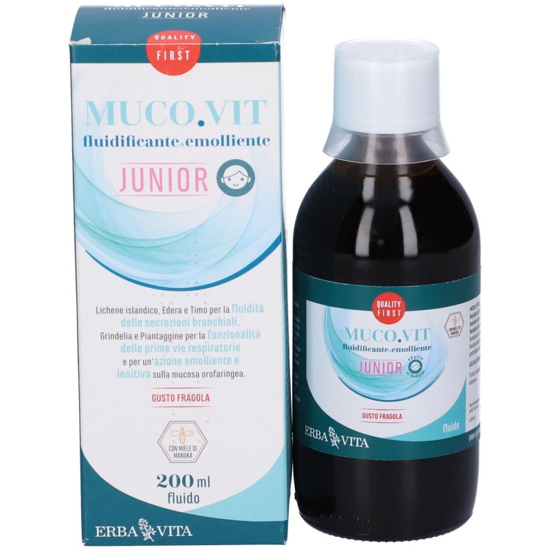 Erba Vita Group Mucovit Fluido Bambini 200 Ml Erba Vita - 1