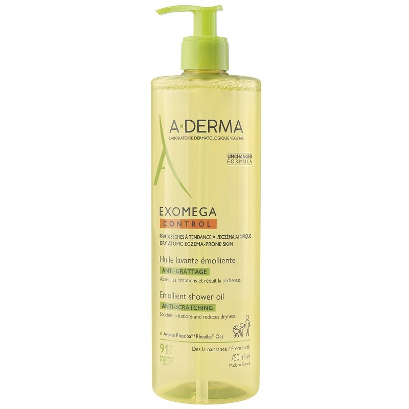 Aderma Exomega Control Olio Lavante Emolliente 750 Ml - Bagnoschiuma e detergenti per il corpo - 987851437 - A-Derma - € 23,24