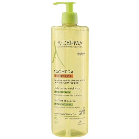 Aderma Exomega Control Olio Lavante Emolliente 750 Ml - Bagnoschiuma e detergenti per il corpo - 987851437 - A-Derma - € 23,24