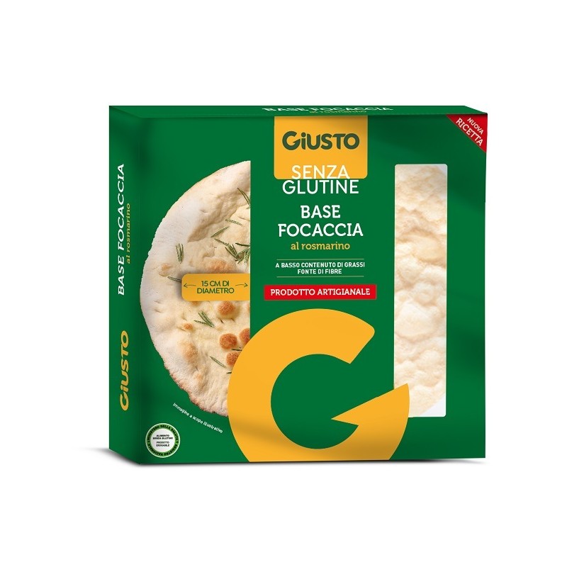 Farmafood Giusto Senza Glutine Fondo Focaccia Rosmarino 130 G Farmafood - 1