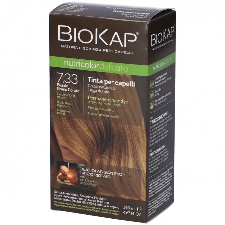 Bios Line Biokap Nutricolor Delicato 7,33 New Biondo Grano Dorato Tinta 140 Ml Bios Line - 1