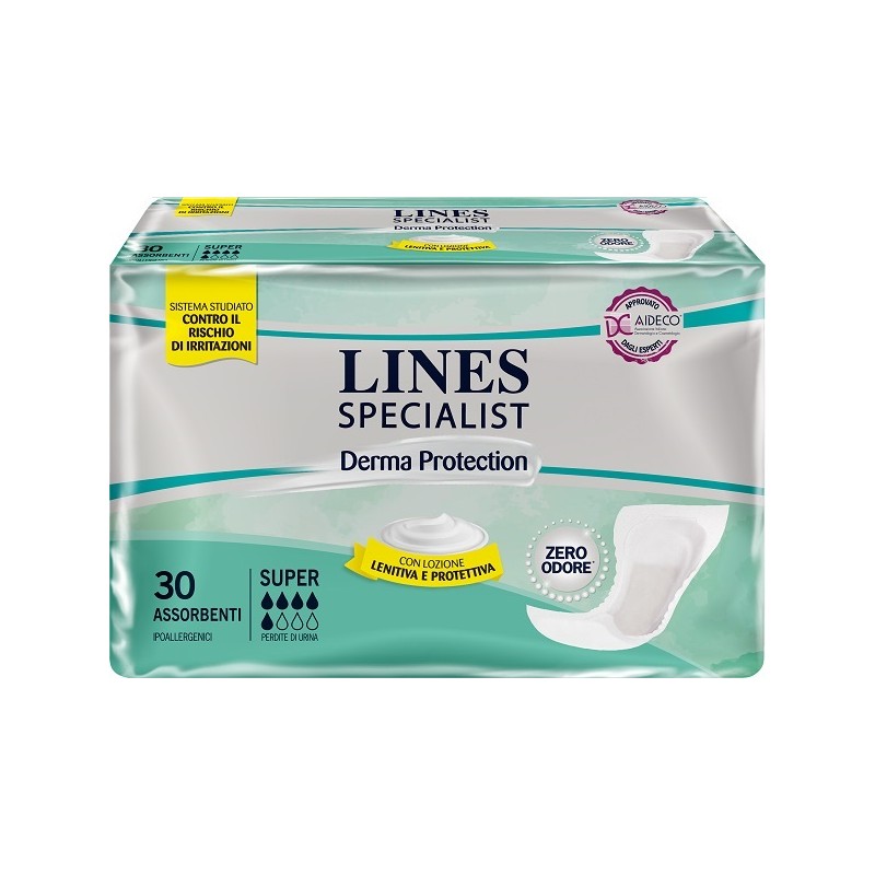 Fater Pannolone Lines Specialist Derma Sagomato Anatomico Super 30 Pezzi - Prodotti per incontinenza - 974059646 - Fater - € ...