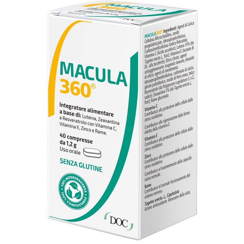 Doc Generici Macula 360 40 Compresse - Integratori per occhi e vista - 988057473 - Doc Generici - € 30,02