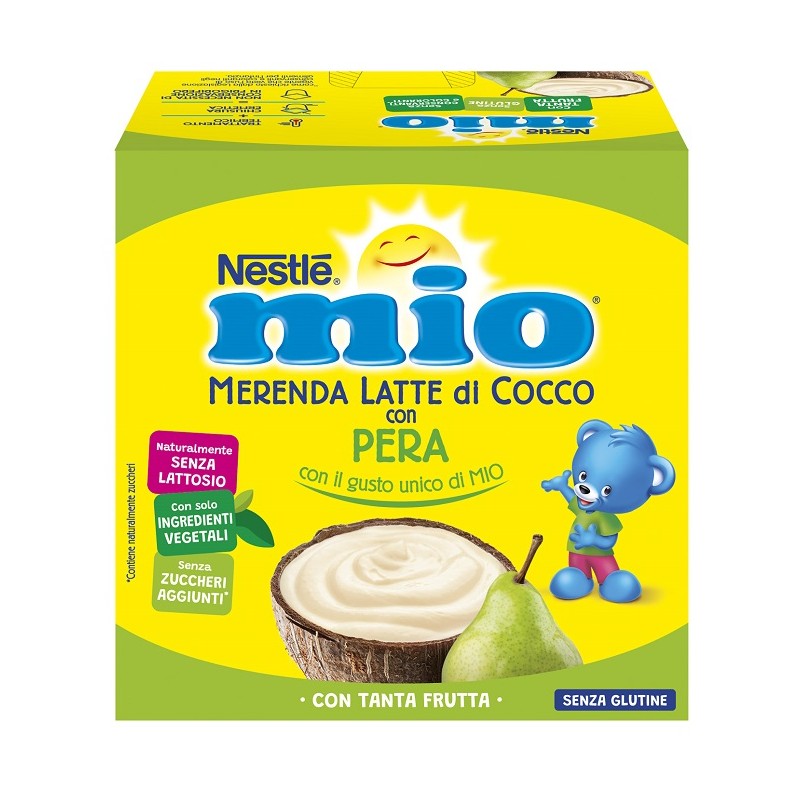 Nestle' Italiana Mio Merenda Latte Cocco Con Pera 4 Pezzi Nestle' Italiana - 1