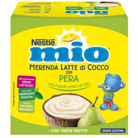 Nestle' Italiana Mio Merenda Latte Cocco Con Pera 4 Pezzi Nestle' Italiana - 1