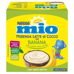 Nestle' Italiana Mio Merenda Latte Cocco Con Banana 4 Pezzi Nestle' Italiana - 1