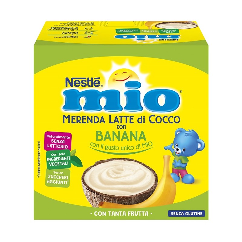 Nestle' Italiana Mio Merenda Latte Cocco Con Banana 4 Pezzi Nestle' Italiana - 1