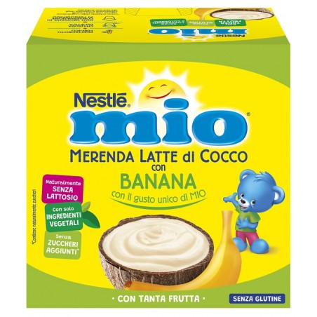 Nestle' Italiana Mio Merenda Latte Cocco Con Banana 4 Pezzi Nestle' Italiana - 1