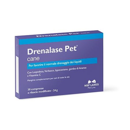 N. B. F. Lanes Drenalase Pet 30 Compresse - Veterinaria - 949922114 - N. B. F. Lanes - € 16,80