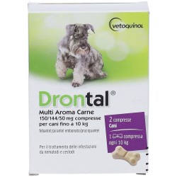 Drontal Multi Aroma Carne Cani Fino A 10 Kg 2 Compresse Drontal - 5