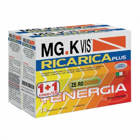 Pool Pharma Mgk Vis Ricarica Plus 14 Bustine + 14 Bustine Pool Pharma - 1