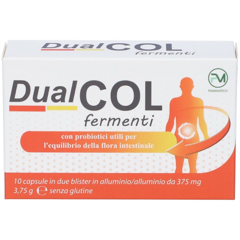 Piemme Pharmatech Italia Dualcol Fermenti 10 Capsule Piemme Pharmatech Italia - 1