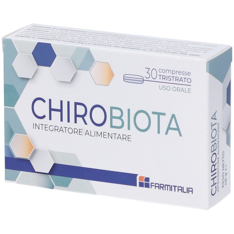 Chirobiota Integratore Fabbisogno Nutrienti Senza Glutine 30 Compresse Farmitalia - 1