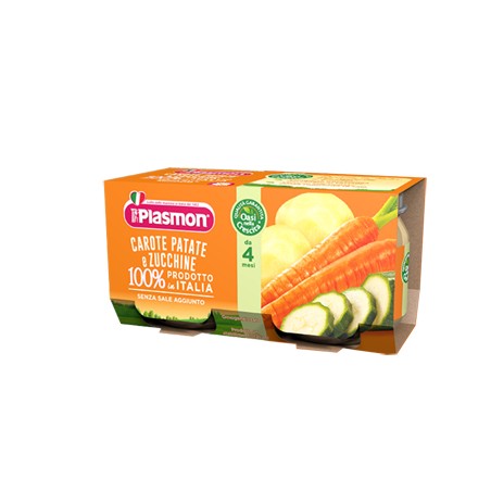 Plasmon Omogeneizzato Carote Patate Zucchine 4 X 80 G Plasmon - 1