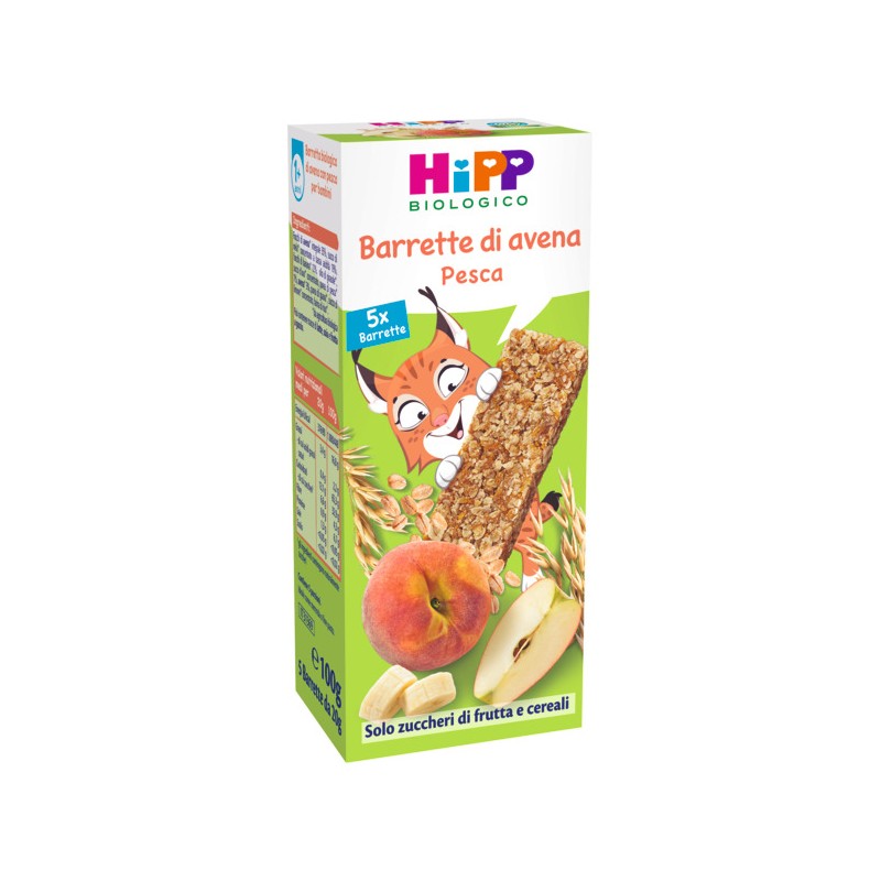 Hipp Italia Hipp Barretta Avena Pesca 5 Pezzi Da 20 G Hipp - 1