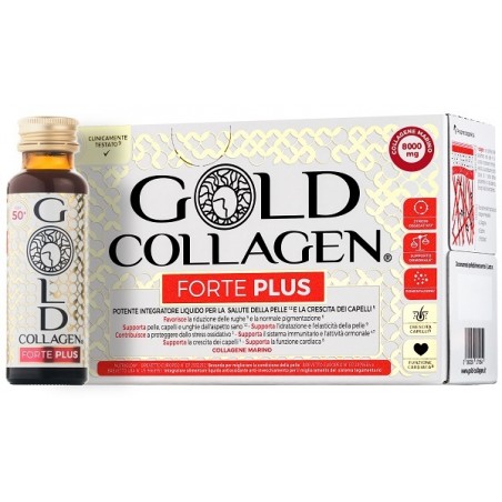 Minerva Research Labs Gold Collagen Forte Plus 10 Flaconcini Da 5 Ml - Pelle secca - 988654657 - Minerva Research Labs - € 42,79