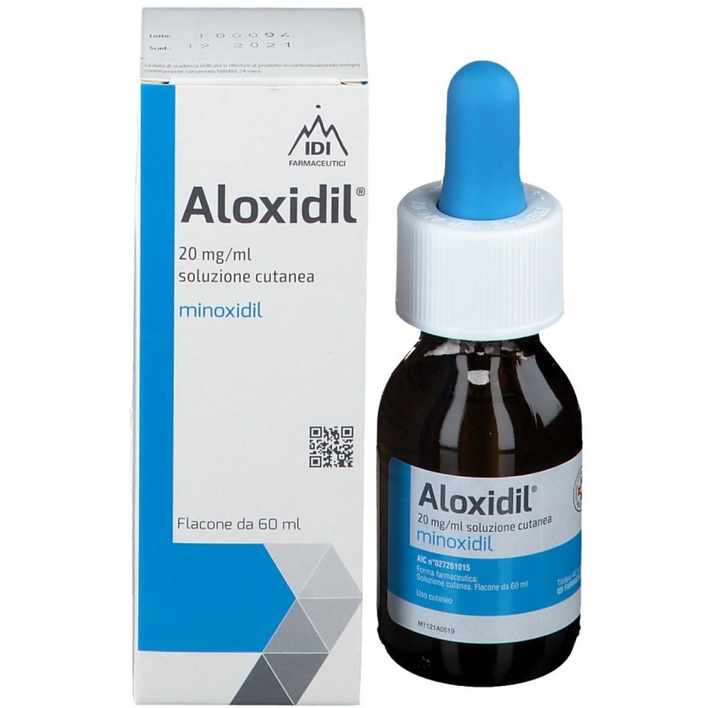 Aloxidil 20 Mg/ml Monoxidil per la Caduta dei Capelli Soluzione Cutanea 60 Ml Aloxidil - 3