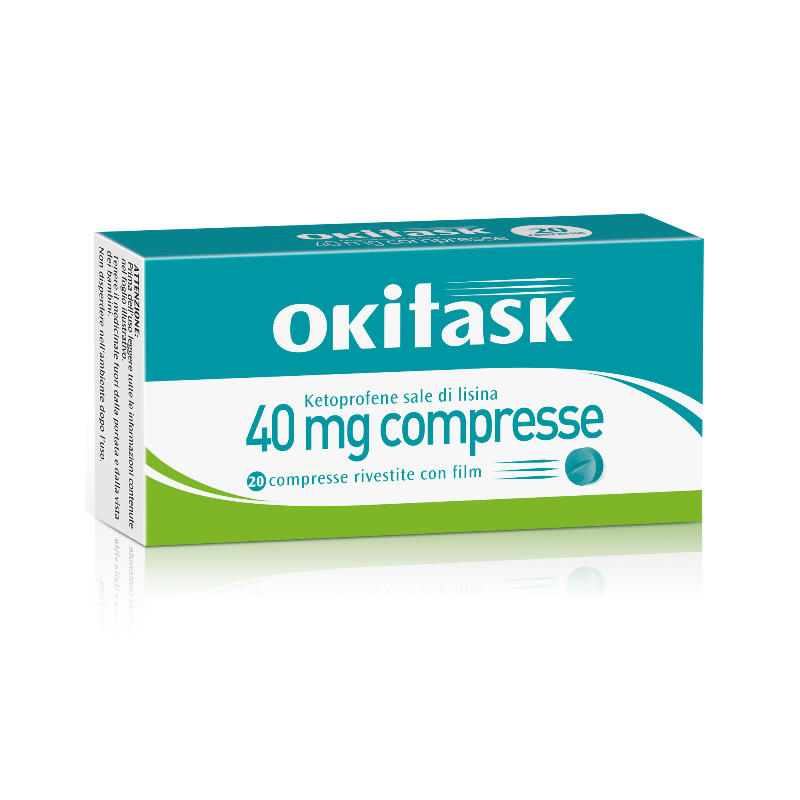 Okitask 40 mg Doppio Effetto Antidolorifico 20 Compresse OKi - 1