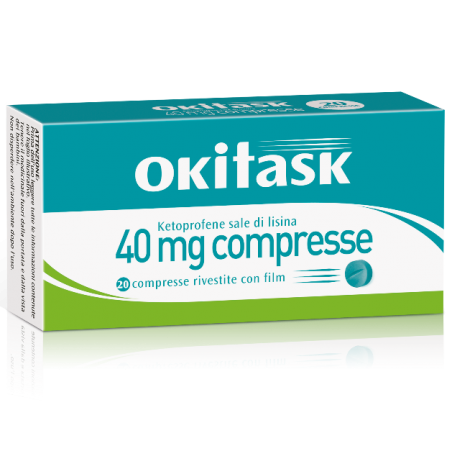 Okitask 40 mg Doppio Effetto Antidolorifico 20 Compresse OKi - 1