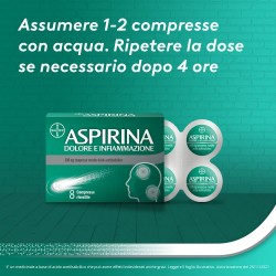 Aspirina 500 mg Dolore e Infiammazione 8 Compresse Aspirina - 4