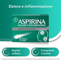 Aspirina 500 mg Dolore e Infiammazione 8 Compresse Aspirina - 8