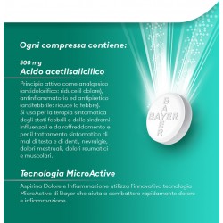 Aspirina 500 mg Dolore e Infiammazione 8 Compresse Aspirina - 12