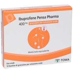 Ibuprofene Pensa Pharma Trattamento Dolore e Febbre 400 mg 12 Bustine Pensa Pharma - 6