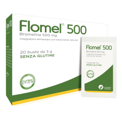 Flomel 500 Integratore di Bromelina 20 Bustine - Integratori drenanti e anticellulite - 976776601 - Esserre Pharma - € 22,90