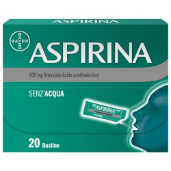 Aspirina 500 mg Granulato Sollievo Dolori e Febbre 20 Bustine - Farmaci per dolori muscolari e articolari - 004763544 - Aspir...