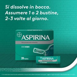 Aspirina 500 mg Granulato Sollievo Dolori e Febbre 20 Bustine Aspirina - 4