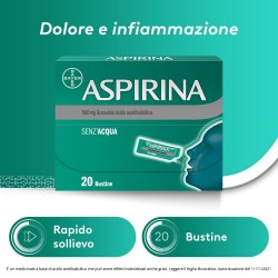 Aspirina 500 mg Granulato Sollievo Dolori e Febbre 20 Bustine Aspirina - 10