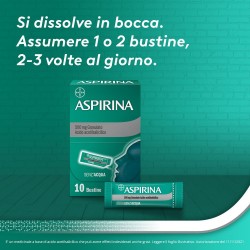 Aspirina 500 Mg Granulato Trattamento Mal di Testa e Dolori 10 Bustine Aspirina - 4