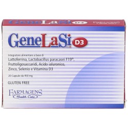 GeneLaSi D3 Integratore Lattoferrina Lactobacillus 20 Capsule Farmagens Health Care - 7